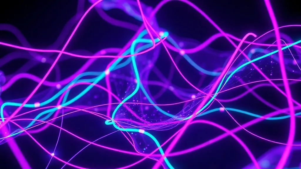 A high-tech abstract visualization of digital currency flowi
